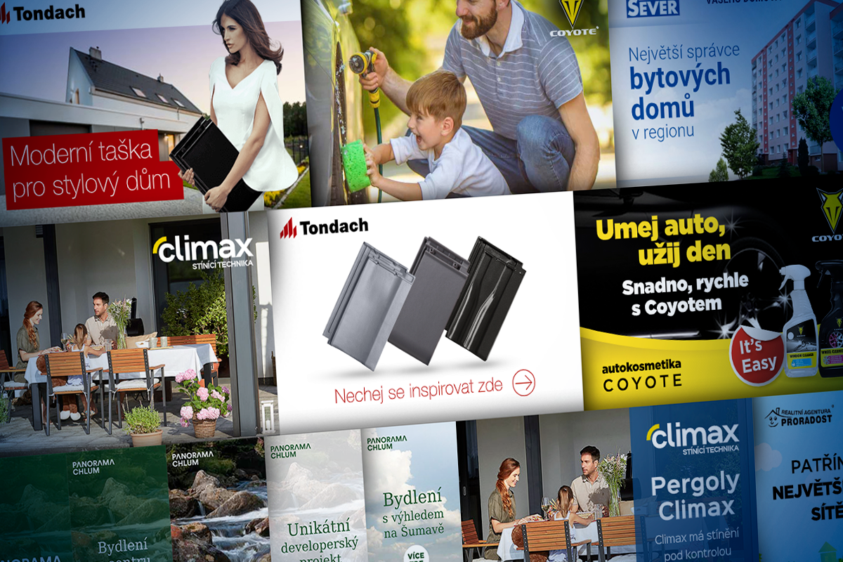 bannery kolaz - Velký průvodce bannerovou reklamou na internetu