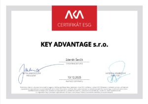 KEY ADVANTAGE úspěšně prošla ESG certifikací od AKA
