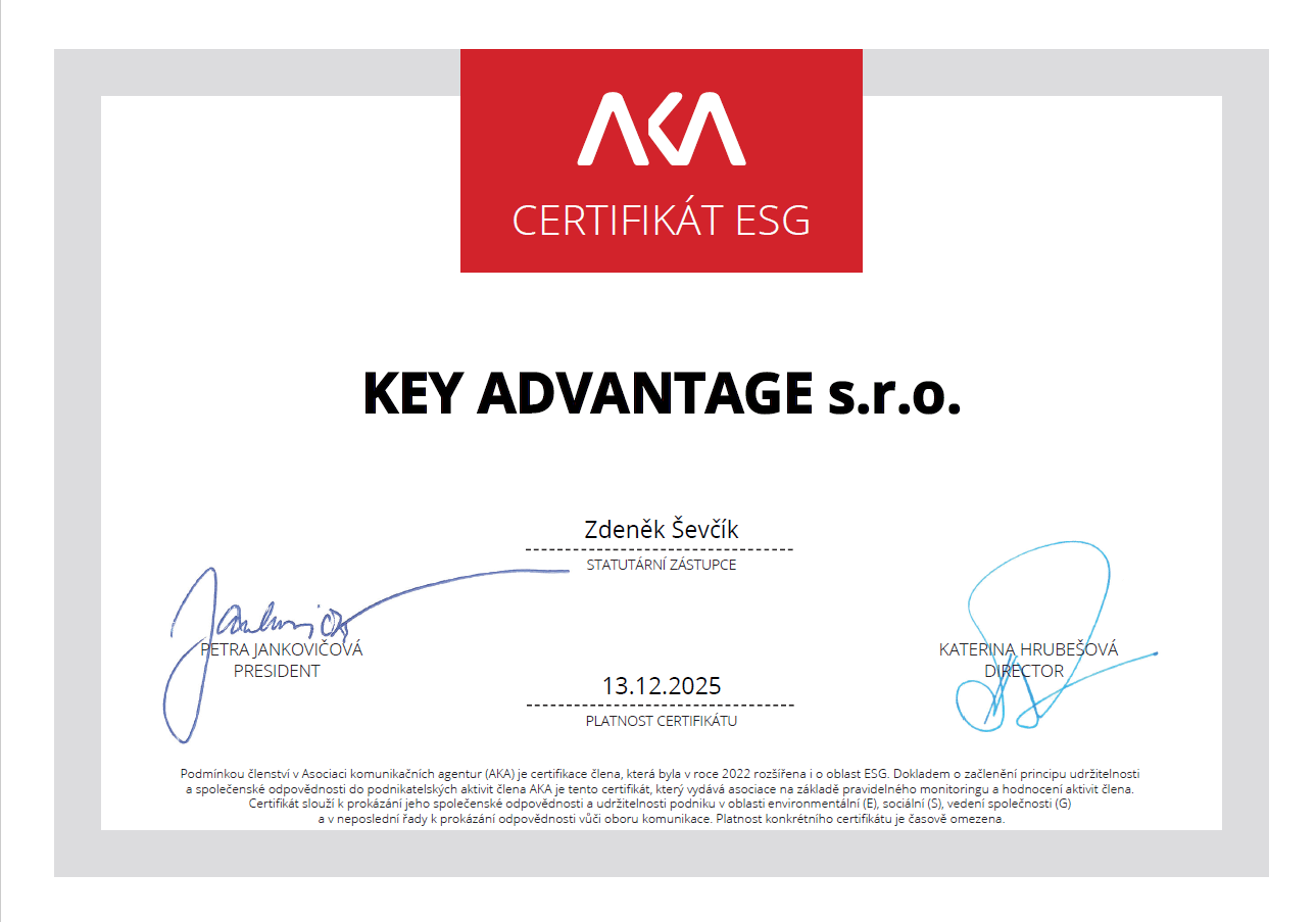 certifikát ESG